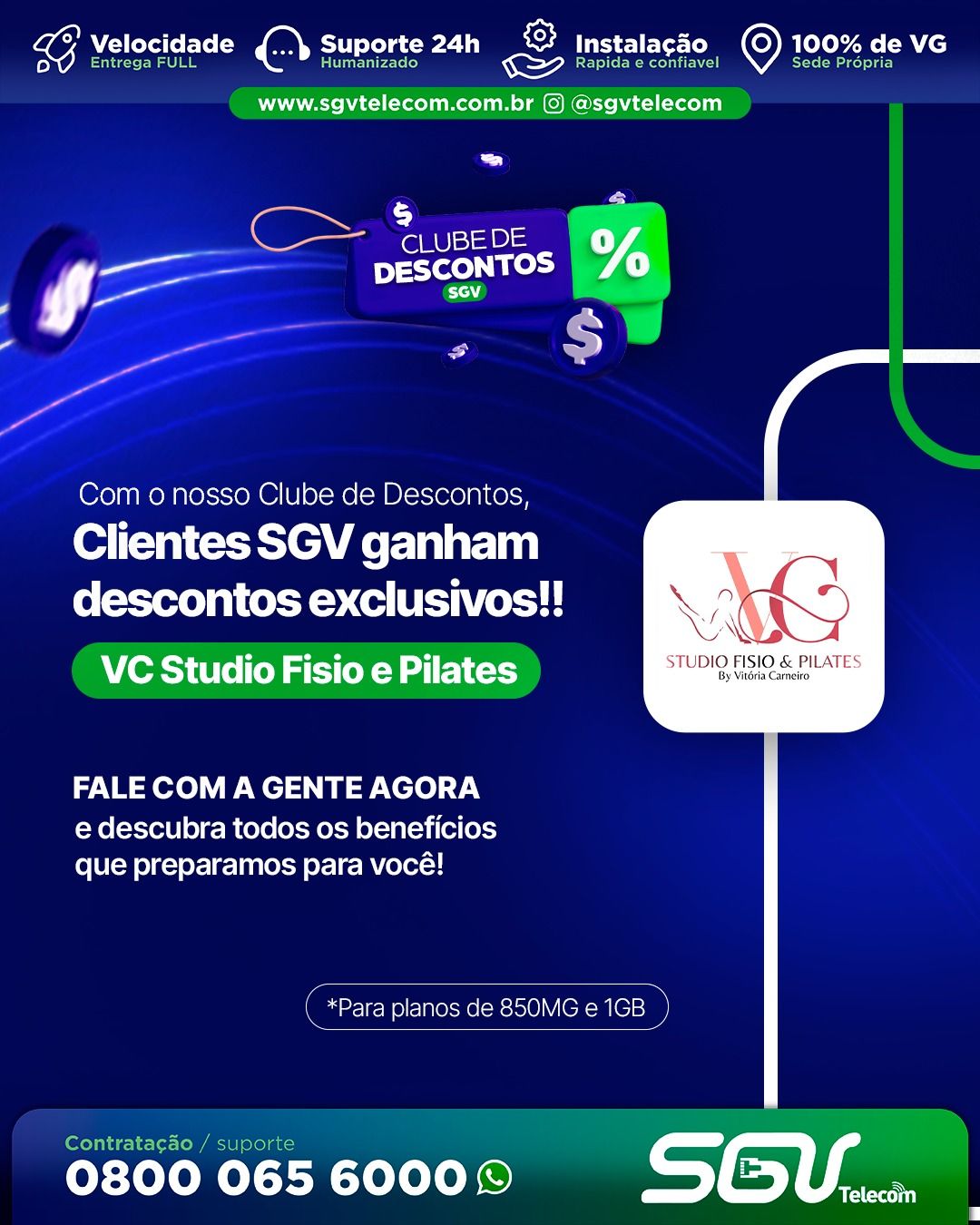Clube de desconto SGV  & Studio Fisio e Pilates